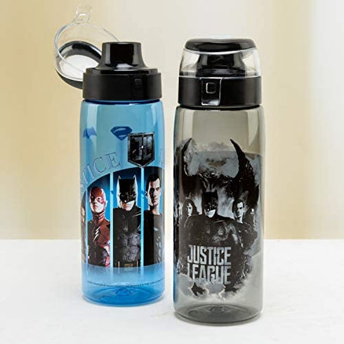 Zak Designs DC Comics Justice League Movie Water Bottle with Loop BPA-Free 25 Ounces