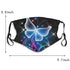 3 Pcs Butterfly Face_Mask for Women Man Colorful Butterfly Clover Mouth Protective Reusable Washable Designer Cloth Adjustable Cute Funny Gift for Women Men