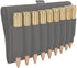 Allen Company Rifle Buttstock Shell/Cartridge Holder, Durable Elastic Loops Hold .270, 30.06, 6.5 Creedmoor, 7 mm (Fits Most Hunting Rifles), Black, 206
