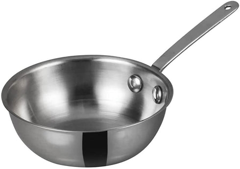 WINCO Mini Wok Stainless Steel, Silver