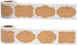 Cualfec Kraft Paper Tag Stickers Blank Labels for Christmas Package, Mason Jars, Bottles, Candle Containers 2" x 3" Large Labels - 100 x 2 Rolls