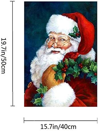 ACANDYL DIY Oil Painting Paint by Number Kit for Kids Adults Students Beginner DIY Canvas Painting by Numbers Acrylic Oil Painting Arts Craft for Home Wall Decoration Santa Claus 16x20 Inch
