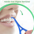 Aligner Chewies for Invisalign Aligners Mint Scented (20 Pcs Green) and Aligner Removal Tool (2 Pcs Blue)