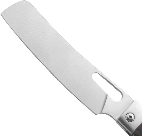 Folding Camping Chef Knife 4.8" Sharp 440A Stainless Steel Blade Japanese Style Pocket Folding Kitchen Knife Outdoor Cooking Knife