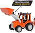 DRIVEN by Battat – Micro Backhoe Loader – Backhoe Loader with Sound Effects and Movable Parts for Kids Aged 3+