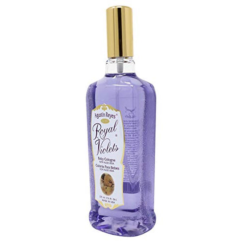 Royal Violets Baby Cologne with Aloe Vera for Baby Sensitive Skin, Relaxing Aroma, 7.6 Fl Oz, bottle