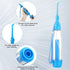 Tonsil Stone Remover, 1 Manual Pump Type Low Pressure Irrigator Oral Water Pick, 1 Tonsil Stone Remover with LED Light, 1 Stainless Steel Tonsil Stone Removal Tools to Get Rid of Bad Breath (Blue)