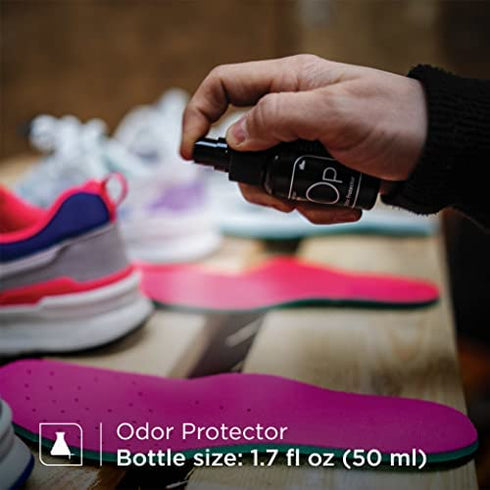 Sneaker LAB Premium Shoe Care Cleaning Kit - Cleaner + Deodorizer + Protector + Premium Brush - Perfect for Most Materials - 1.7 Fl Oz Bottles
