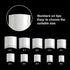 Short Nail Tips - TOEDO 1000PCS French Short Style Nail Tip Natural Acrylic Nail Tips 10 Sizes False Nails for Nail Art Salon