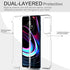 LeYi for Motorola Edge 2021 Case, Moto Edge 2021 Case with 2 Tempered Glass Screen Protector, Full-Body Shockproof Bumper Rugged Hybrid Soft Clear Protective Phone Case for Edge 2021, Clear