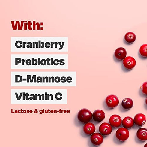 Cystex Urinary Health Maintenance Cranberry Prebiotic for UTI Protection – 7.6 oz Bottle – Defend Against UTI, Cranberry Supplement Helps Cleanse Urinary Tract with D-Mannose and Vitamin C