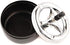 Round Push Down Stainless Steel Modern Tabletop Cigarette Ashtray with Spinning Tray, Cigarette Ashtray for Indoor or Outdoor Use, Ash Holder for Smokers, Desktop Smoking Ash Tray for Home Office