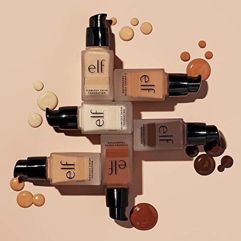 e.l.f. Flawless Finish Foundation, Lightweight & Medium Coverage, Semi-Matte Finish, Almond, 0.68 Fl Oz (20mL)