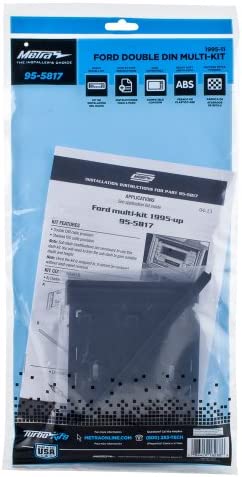 Metra 95-5817 Double DIN Installation Dash Kit for Select 1995- UP Ford, Lincoln, Mercury, and Mazda Vehicles
