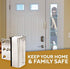 Door Lock for Home Security (2-Pack) - Easy to Install Door Latch Device, Aluminum Construction, Satin Nickel Door Locks for Door Security | Child Proof & Tamper Resistant, Door Locks