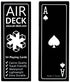 Air Deck Travel Playing Cards - Black