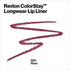 Lip Liner by Revlon, Colorstay Face Makeup with Built-in-Sharpener, Longwear Rich Lip Colors, Smooth Application, 665 Plum