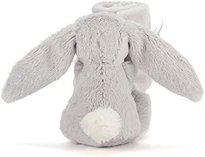 Jellycat Bashful Grey Bunny Baby Stuffed Animal Security Blanket