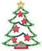 IMPACT 18" Lighted Christmas Tree with Stars Window Silhouette Decoration