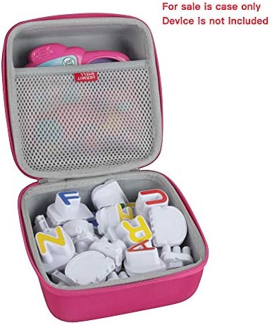 Hermitshell Hard EVA Travel Case for Leapfrog Fridge Phonics Magnetic Letter Set (Pink)
