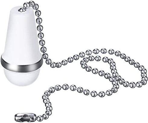 TecUnite 2 Pieces 3.2 mm Beaded Pull Chain Extension with Connector, Each 10 Feet Beaded Roller Chain with 10 Matching Connectors (Multicolors A)