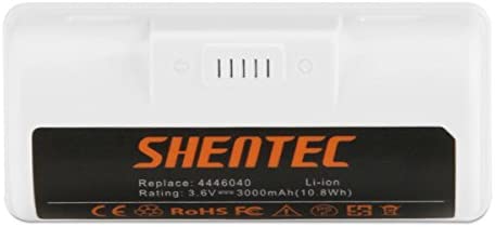Shentec 3.6V 3000mAh Replacement Battery Compatible with iRobot Braava Jet 240 Floor Mopping Robots, Li-ion 3.6V Battery