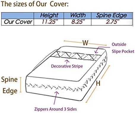 DIWI Quilted Bible Cover Extra Large Sizes 11.25 X 8.25 X 2.75 Inches Good Book Case (XL, C1 Magenta Paisley)