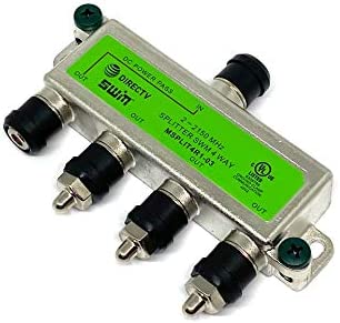 DirecTv MSPLIT4R1-03 Approved WNC 4-Way Wide Band SWM Splitter