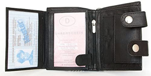 Men's Biker's Wallet Kabana with 18 Inches (45 cm) Long Metal Chain to Hang