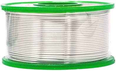Rosin Core Lead Free Solder Wire for Electrical, Electronic, Connector, PCB Soldering; Sn97 Cu0.7 Ag0.3; By Mandala Crafts; 100g 0.8mm