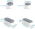 6 Pieces Toilet Seat Bumpers, Universal Toilet Lid Bumper Rubber Bumpers Each One with 2 Thickness TPE Pads(2 Height choose from) Self Adhesive Toilet Bumpers Used for Home, Hotel, Hospital by Hibbent