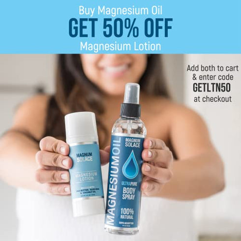 Magnesium Oil Spray - 100% Natural Magnesium Spray – Made with Dead Sea Salt, Stronger than Magnesium Lotion and Magnesium Cream