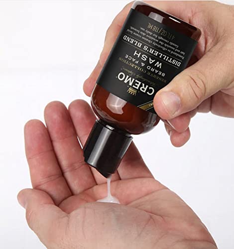 Cremo Distiller's Blend (Reserve Collection) Beard and Face Wash, Specifically Designed to Clean Coarse Facial Hair, 4 Fluid Oz