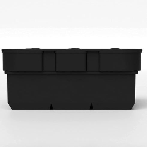 glacio Ice Cube Molds - Silicone Combo Trays - Sphere Ice Mold Ball Maker with Lid & Large Square Tray - Set of 2