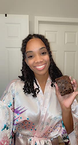 GranNaturals African Black Soap – 8 oz Natural Skincare Bar, Rejuvenating Face, Skin, Body Wash - May Help Remove Dark Spots, Hyperpigmentation, Blemishes, Wrinkles, Fine Lines - Made in Ghana