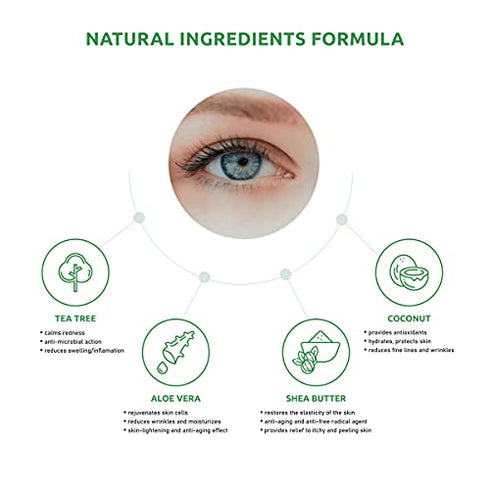 SaluVera Eyelid Wipes with Tea Tree Oil and Aloe Vera | Eye Cleansing Wipes for Dry and Itchy Eyes Relief | Natural Ingredients Eyelid Scrub for Daily Usage - Pack of 30