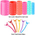 72 Pieces Magnetic Rollers Set 54 Pieces Plastic Hair Rollers and 18 Pieces Multicolor Plastic Duck Teeth Bows Hair Clips Hairdressing Curlers Tools for Men, Kids, Women