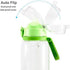 Cute Water Bottle with Straw for Women Teen Girls, BPA FREE Tritan & Leak Proof One Click Open Flip Top & Easy Clean & Soft Carry Loop, 30oz / 900ml (Coconut Tree)