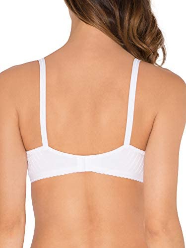 Fruit of the Loom Women's Lightly Lined Wire-Free Bra, White, 38D