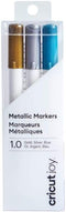 Cricut Joy Metallic Markers, 1.0 (3) Gold, Silver, Blue