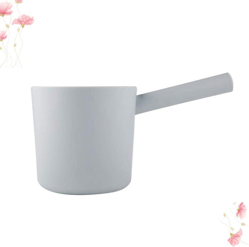 YARNOW Water Ladle Long Handle Japanese Plastic Water Ladle Bath Ladle Dipper Bathroom Bath Cups for Kitchen Bathroom Blue-gray