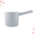 YARNOW Water Ladle Long Handle Japanese Plastic Water Ladle Bath Ladle Dipper Bathroom Bath Cups for Kitchen Bathroom Blue-gray