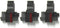 (3 Pack) COMPUMATIC Compatible/Replacement Calculator Ink Roller, Black/Red IR-40T, for Casio HR-300RC HR-200RC HR-170RC HR-150RC HR-100RC HR-100TM HR-150TM and More