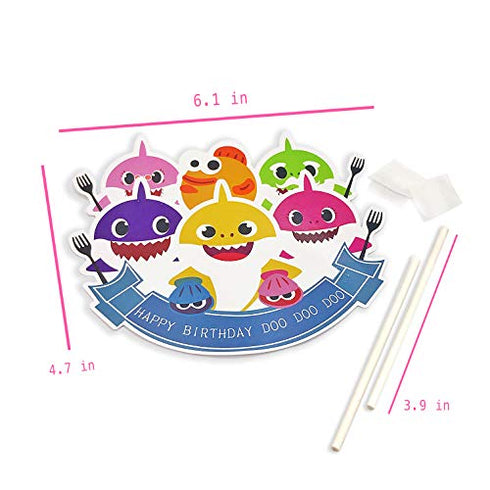 Dadam Baby Shark Cake Topper Happy Birthday Doo Doo Doo Baby Shark Birthday Decorations Cake Toppers Baby Shark Party Supplies
