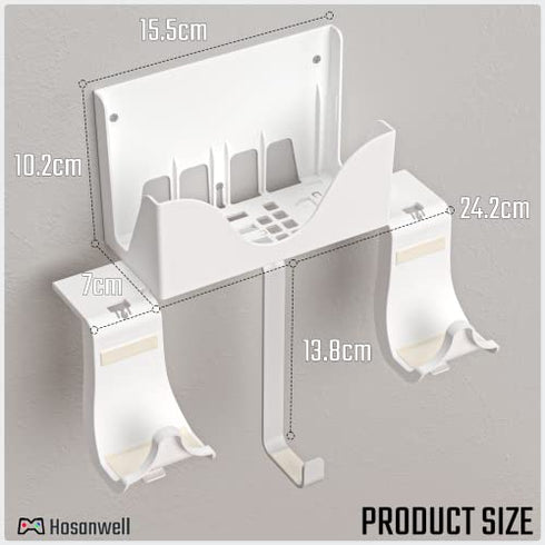 Hosanwell XBOX Series S Wall Mount, XBOX Series S Wall Mount Kit, with Detachable Controller Holder & Headphone Hanger Heat Dissipation (NOT FOR XBOX ONE S)