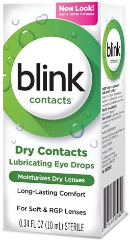 Blink Contacts Lubricating Eye Drops, .34 oz. (2 Count)
