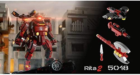MyBuild Mecha Frame Sci-Fi Series Rita 2 Building Toys Robot Mech Building Bricks Figure 5018
