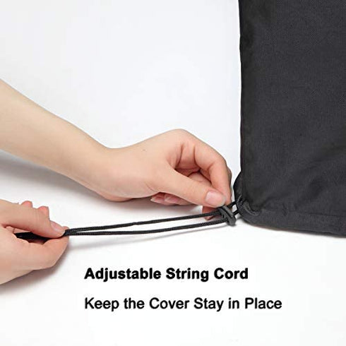 WOMACO Universal Rollaway Bed Cover, Folding Bed Storage Cover Bed Protector (Black, Twin / 38 Inch)