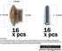 AmePro Supply Wood knobs for Cabinet Doors, Dresser Furniture Drawers, 1 1/2 inch Small Wooden Knob, Unfinished Craft, Folding Bifold Door Cabinets Drawer, Stain or Paint White (8)