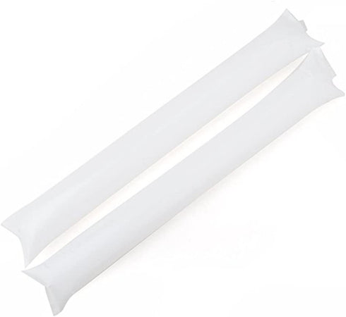 Thunder Sticks, Inflatable Stadium Noisemakers Bam Bam Cheer Sticks Blow Bar Inflatable Boom Sticks Noisemakers Stick Basketball Football Noisemakers Party Favors (White)